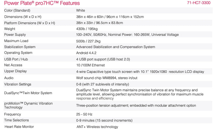 Power Plate pro7HC