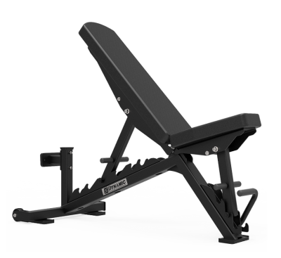 Dynamic Accell Stand Up Bench - Adjustable 0-85 Deg Incline Ladder 10" Pad Stand Up w/ Wheels